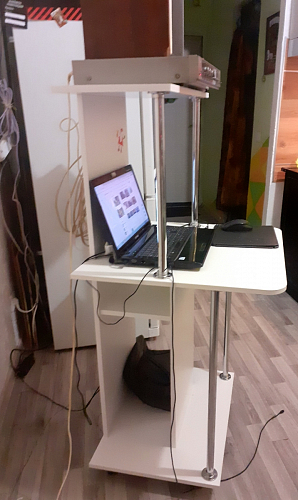 Компьютерный стол КСТ-12 белый  - Уцененный экземпляр фото покупателя 62