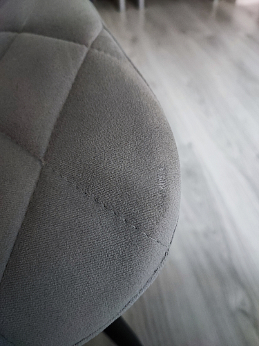 Стул на металлокаркасе Баодин К крутящийся фиолетовый teddy 944 / черный фото покупателя 25