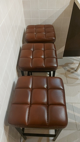 Барный стул Лофт ткань канди грей / черный матовый фото покупателя 4