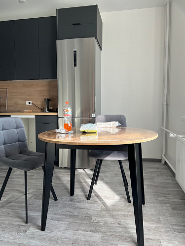 Стул на металлокаркасе Чилли К светло-серый велюр / черный каркас фото покупателя 626