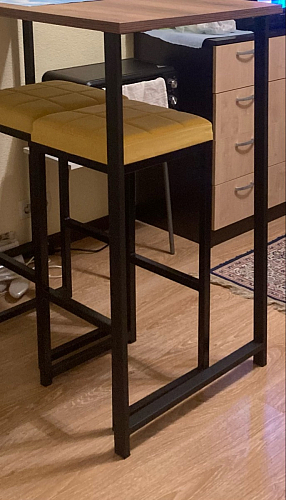 Барная стойка Дилан Лофт 120х40х98 дуб делано темный фото покупателя 32