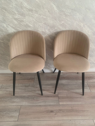 Стул на металлокаркасе Gabi latte / gold / black фото покупателя 136