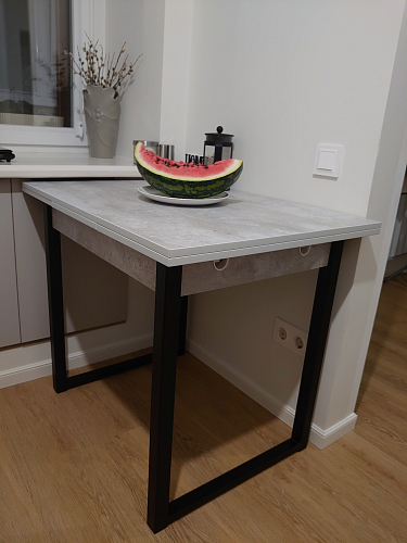 Стол Форли дуб рошелье / черный матовый фото покупателя 62