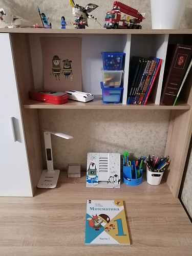 Компьютерный стол КСТ-16 левый дуб сонома / белый фото покупателя 3