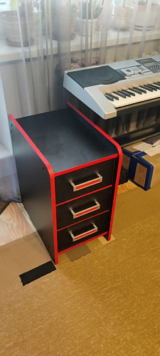 Тумба Ханна черная / красная - Уцененный экземпляр фото покупателя 112