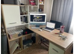 Стол компьютерный Джаз-15 белый правый фото покупателя 109