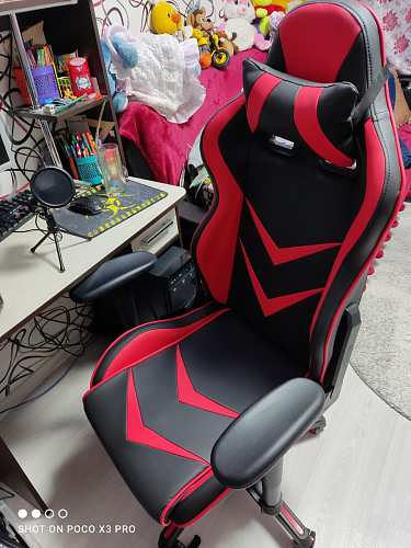 Компьютерное кресло Racer черное / оранжевое фото покупателя 150