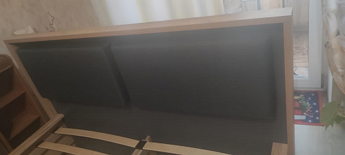 Двуспальная кровать Клауд 160х200 парящая дуб крафт золотой / антрацит фото покупателя 303