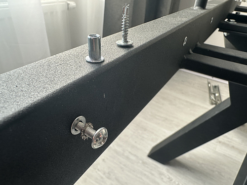 Керамический стол Бронхольм 140(200)х80х77 белый мрамор / черный фото покупателя 2