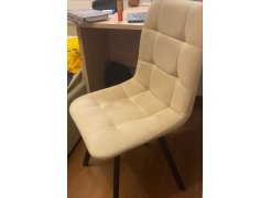 Стул на металлокаркасе Чилли синяя ткань / белый фото покупателя 190