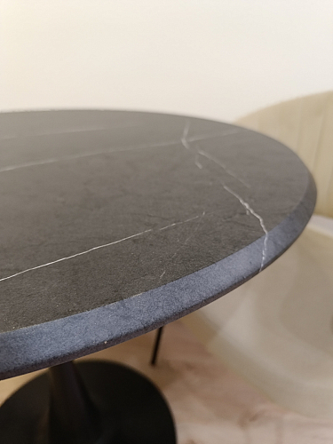 Стол Тулип 90х73 белый мрамор / золото фото покупателя 32