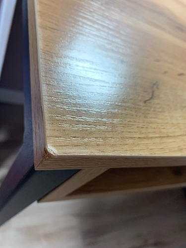 Письменный стол Леон Лофт черный матовый / дуб вотан фото покупателя 184