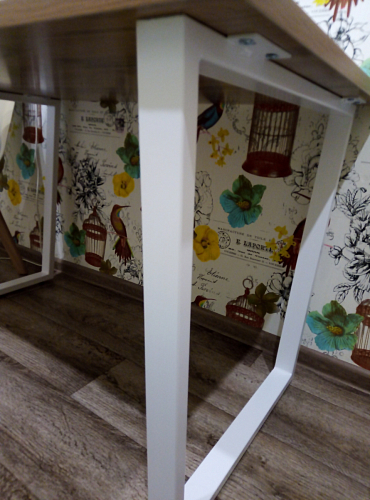 Деревянный стол Лота Лофт 120x75 дуб крафт табачный / черный матовый фото покупателя 78