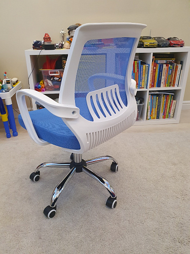 Компьютерное кресло Ergoplus blue / gray / white фото покупателя 28