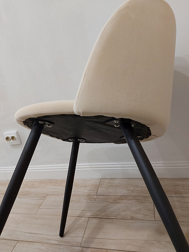 Стул на металлокаркасе Gabi 1 темно-серый / черный фото покупателя 266