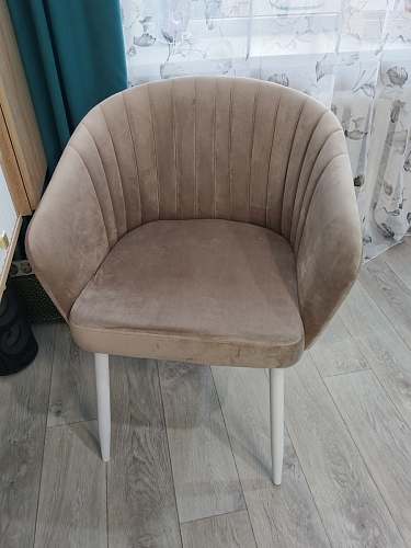 Кресло Корсо крутящееся фиолетовое Velutto 25 / черное фото покупателя 11