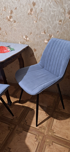 Комплект стульев Вейв 4 шт светло-серый / черный фото покупателя 116