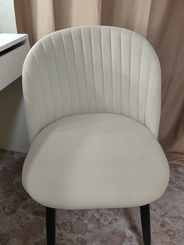 Стул на металлокаркасе Gabi 1 light blue / black / gold фото покупателя 304