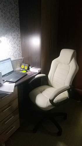 Компьютерное кресло Kadis коричневое / бежевое фото покупателя 66