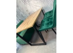 Деревянный стол Лота Лофт 120(160)х75 черный матовый / бетон светлый фото покупателя 836