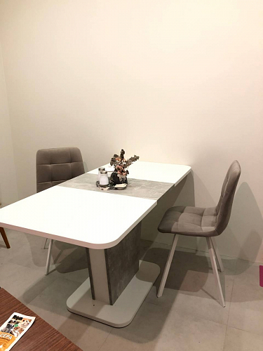 Стул на металлокаркасе Чилли зеленый / черный фото покупателя 846