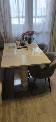 Стул на металлокаркасе Бэнбу 05 velutto 05 / черный фото покупателя 3