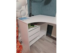 Письменный стол СПм-25 левый белый  - Уцененный экземпляр фото покупателя 85