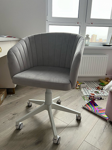 Компьютерное кресло Тибо confetti chocolate / белый фото покупателя 80