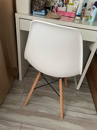 Пластиковый стул Eames PC-015 серо-голубой / дерево фото покупателя 144