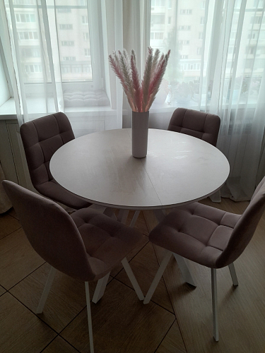 Комплект стульев Чилли 4 шт темно-серый / черный фото покупателя 566