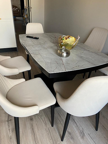 Стул на металлокаркасе Kora black / gray фото покупателя 470