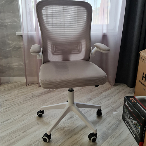 Компьютерное кресло Konfi gray / blue / white фото покупателя 112