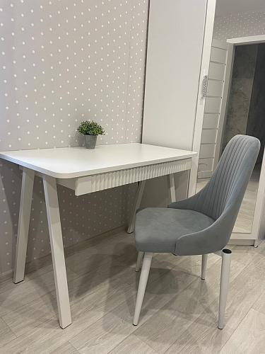 Стул на металлокаркасе Kora dark gray / black фото покупателя 429