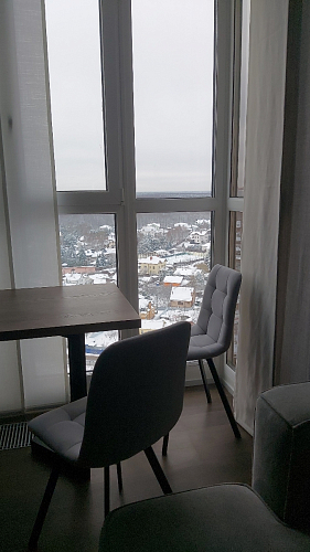 Стул на металлокаркасе Чилли черный / зеленый фото покупателя 1140