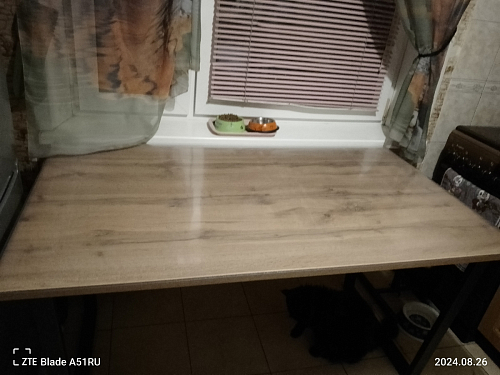 Деревянный стол Лота Лофт 120x75 дуб крафт табачный / черный матовый фото покупателя 447