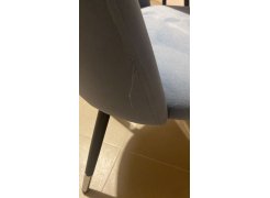 Стул на металлокаркасе Gabi 1 бежевый / черный с серебряными наконечниками фото покупателя 99