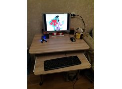 Стол компьютерный КСТ-10.1 бетон фото покупателя 2