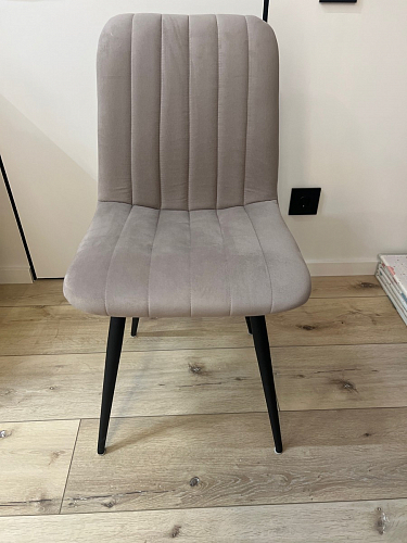 Стул на металлокаркасе Дани темно-серый (zd 995) / черный фото покупателя 16