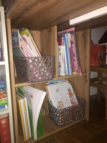 Письменный стол Битти Лофт 116х60х75 дуб вотан / белый матовый фото покупателя 73