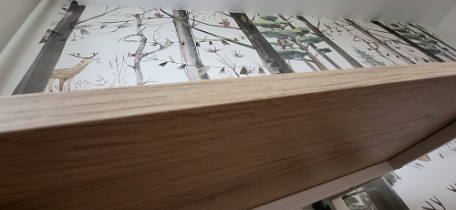 Письменный стол Битти Лофт 116х60х75 дуб вотан / белый матовый фото покупателя 28