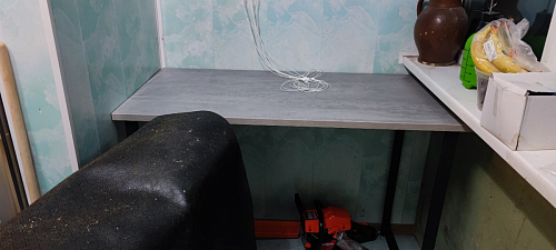 Барная стойка Дилан Лофт 120х40х98 дуб делано темный фото покупателя 152