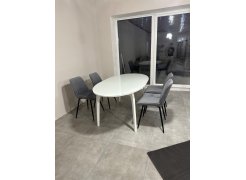 Стул на металлокаркасе Вейв светло-серый (hl 63) / 10К черный каркас фото покупателя 163