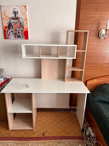 Письменный стол Эфес дуб сонома / белый фото покупателя 4