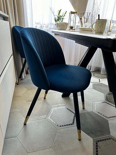 Стул на металлокаркасе Gabi gray / black фото покупателя 159