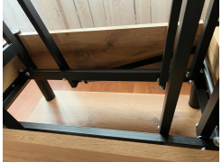 Стол-трансформер Виват дуб вотан / хром фото покупателя 4