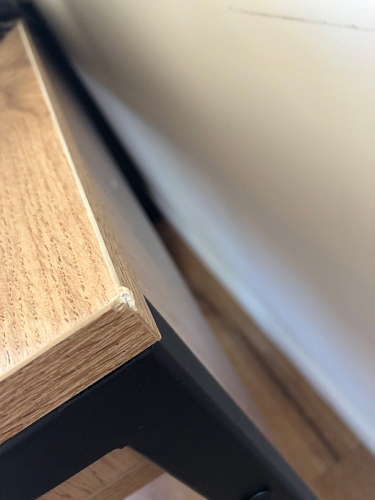 Письменный стол Леон Лофт дуб делано светлый / белый матовый фото покупателя 127