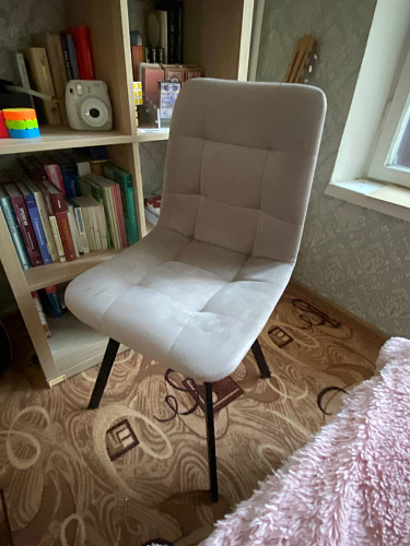 Стул на металлокаркасе Чилли бирюзовый / черный фото покупателя 1331