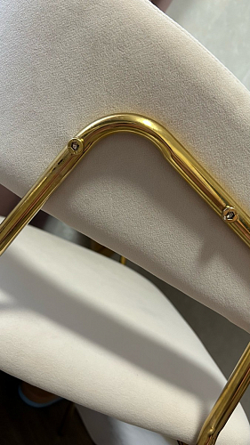 Стул на металлокаркасе Kamelia green / gold фото покупателя 92