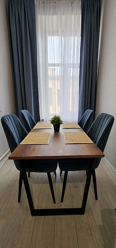 Стол раскладной Лота Лофт 120 25 мм юта / черный матовый фото покупателя 432