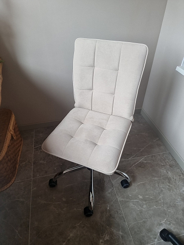 Компьютерное кресло One/Ван флок бежевый 7 фото покупателя 8